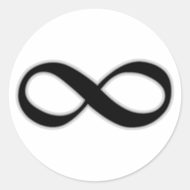Infinity Classic Round Sticker (Front)
