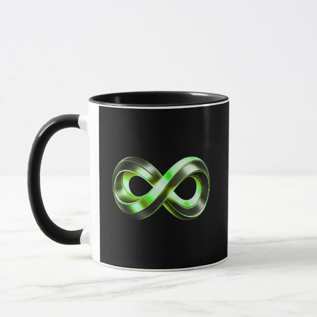 Infinity Core Emblem| Luxury Abstract Design Mug (Left)