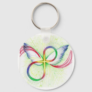 Infinity Cross Keychain