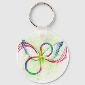 Infinity Cross Keychain