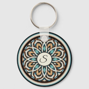 Infinity Flower Mandala Keychain