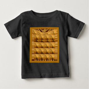 Infinity Golden Giraffe Animal Motif Art Print Baby T-Shirt