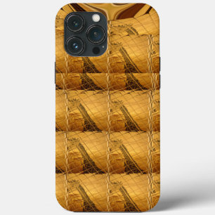 Infinity Golden Giraffe Animal Motif Art Print iPhone 13 Pro Max Case