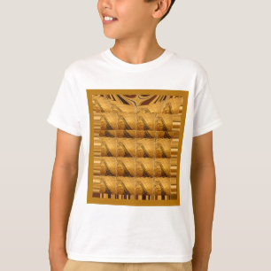 Infinity Golden Giraffe Animal Motif Art Print T-Shirt