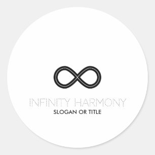 Infinity Harmony Symbol Classic Round Sticker