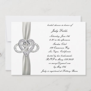 Infinity Heart Bridal Shower Invitation