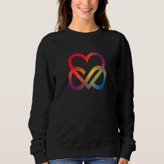 Infinity Heart - Colourful Heart Symbol Love Infin Sweatshirt