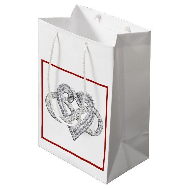 Infinity Heart Gift Bag (Front Angled)