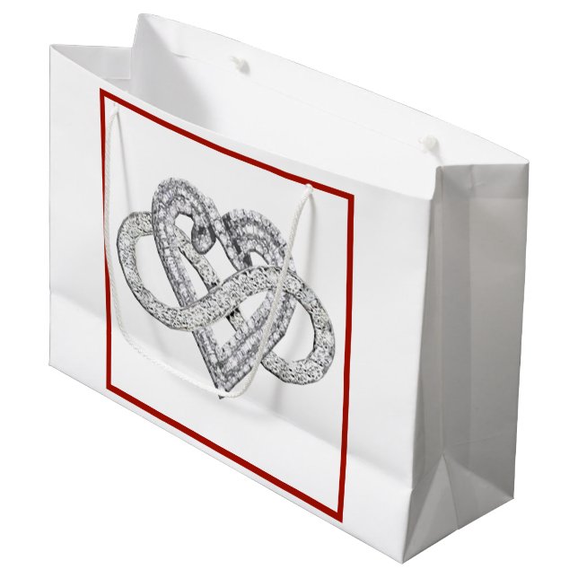 Infinity Heart Gift Bag (Front Angled)