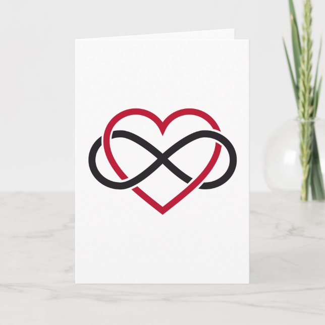 Infinity heart, never ending love card (Front)