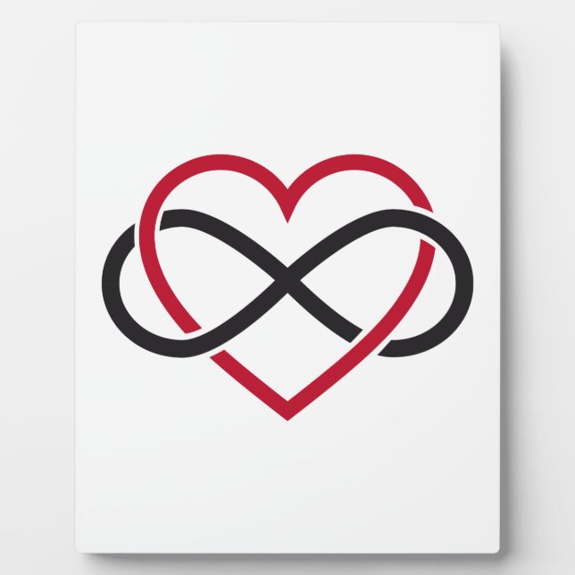 Infinity heart, never ending love plaque (Front)