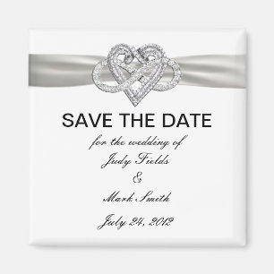 Infinity Heart Save The Date Magnet