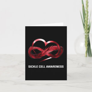 Infinity Heart Sickle Cell Awareness Card