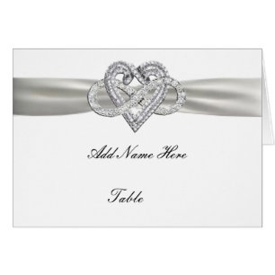 Infinity Heart Wedding Table Place Card