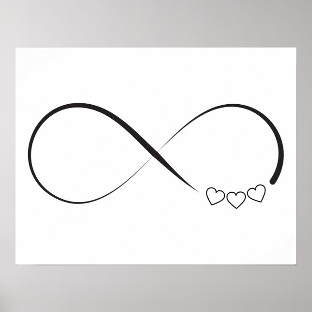 Infinity hearts symbol poster (Front)