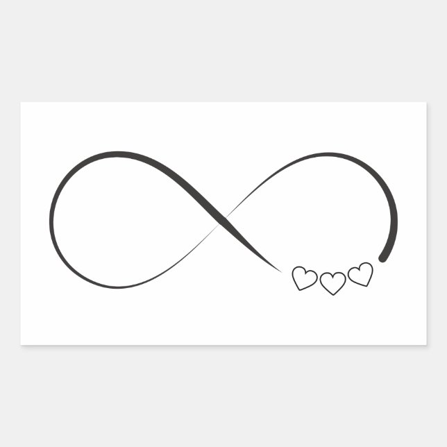 Infinity hearts symbol sticker (Front)