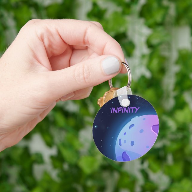 Infinity In Purple  Keychain (Hand)