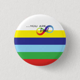 Infinity LGBTQ+ Pride Tote 1 Inch Round Button