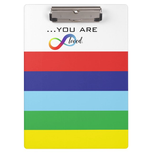 Infinity LGBTQ+ Pride Tote Clipboard (Front)