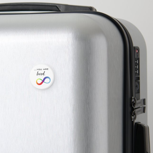 Infinity LGBTQ+ Pride Tote Magnet (In Situ (Luggage))