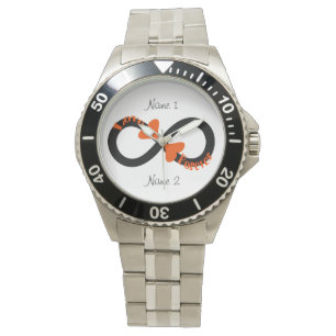 Infinity Love Heart Couples Watch  Customize It!