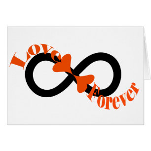 Infinity Love Heart Customizable Card