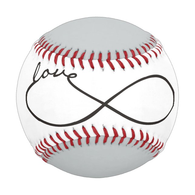Infinity Love Lemniscate black + your backgr. Baseball (Front)