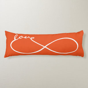 Infinity Love Lemniscate white + your backgr. Body Pillow