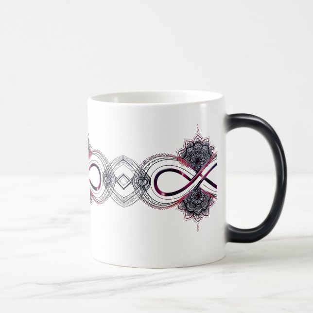Infinity Love Mandala Colour Morphing Mug – Magica (Right)