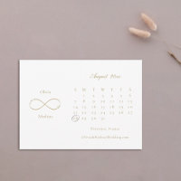 Infinity Love Monogram Calendar White Blush