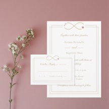 Infinity Love Monogram Double Happiness Wedding