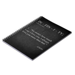 INFINITY Love you more Définition CARNET PHOTO