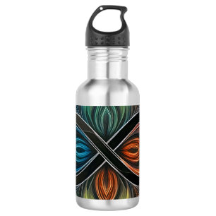 Infinity Mandala African Tribal Mask Abdtract 532 Ml Water Bottle
