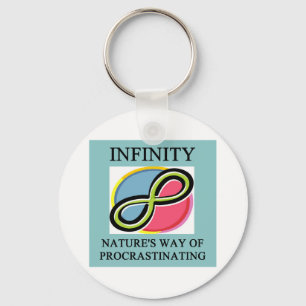 INFINITY math joke Keychain