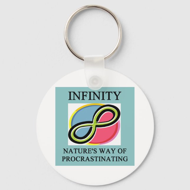 INFINITY math joke Keychain (Front)