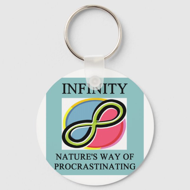 INFINITY math joke Keychain (Front)