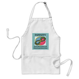 INFINITY math joke Standard Apron