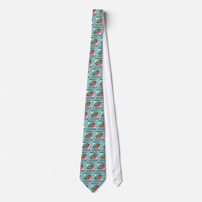 INFINITY math joke Tie (Front)