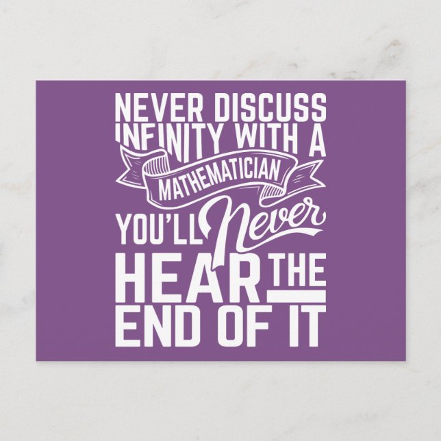 Infinity Math Postcards (Front)