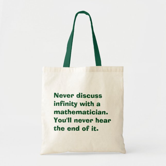 Infinity Math Tote Bag (Front)