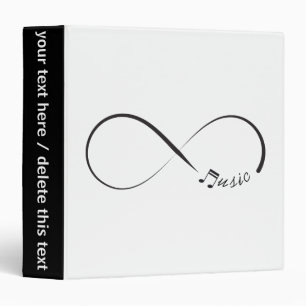 Infinity music symbol binder