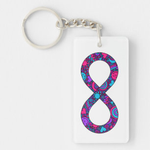 Infinity Neurodiverse Androgyne Pride Limitless Keychain