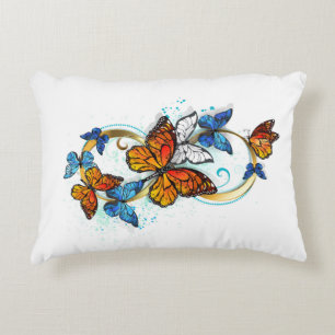 Infinity of Monarch Butterflies Accent Pillow