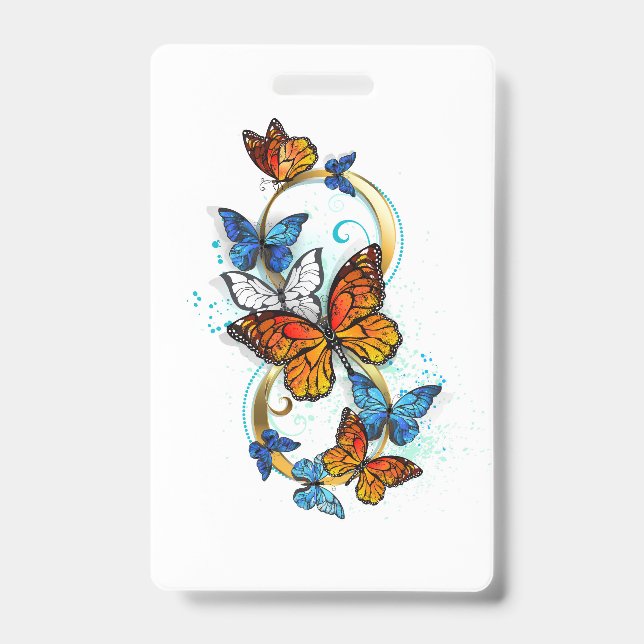 Infinity of Monarch Butterflies Badge (Front)