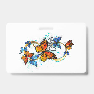 Infinity of Monarch Butterflies Badge