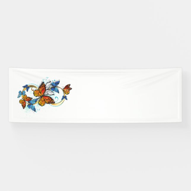 Infinity of Monarch Butterflies Banner (Horizontal)