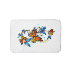 Infinity of Monarch Butterflies Bath Mat