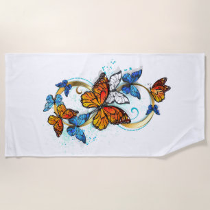 Infinity of Monarch Butterflies Beach Towel