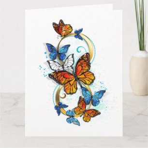 Infinity of Monarch Butterflies Card