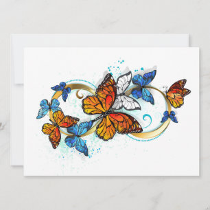 Infinity of Monarch Butterflies Card